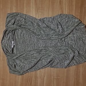 Grey short sleeve cardigan size Med